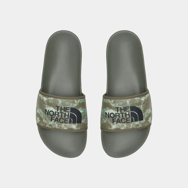 The North Face - slapi Base Camp Slides III M - verde Military Olive StippLED Camo Print | TNF Black