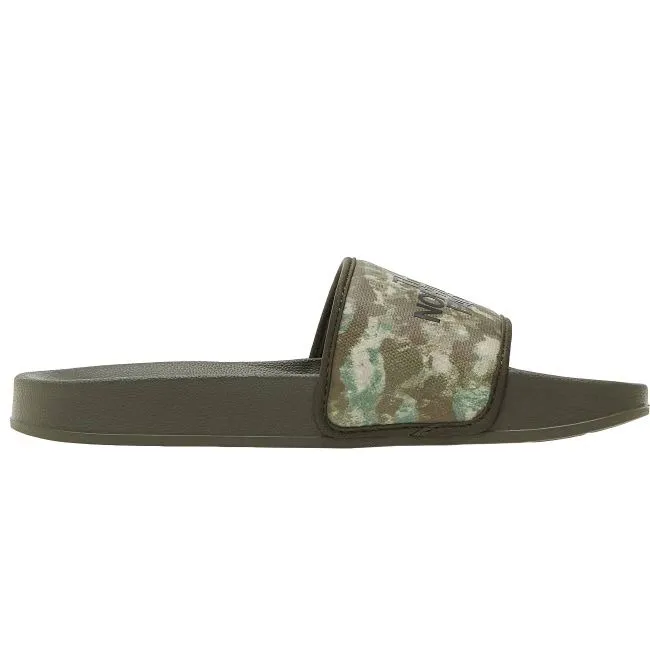 The North Face - slapi Base Camp Slides III M - verde Military Olive StippLED Camo Print | TNF Black