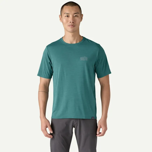 Patagonia - tricou - M Capilene Cool Daily Graphic - Albastru