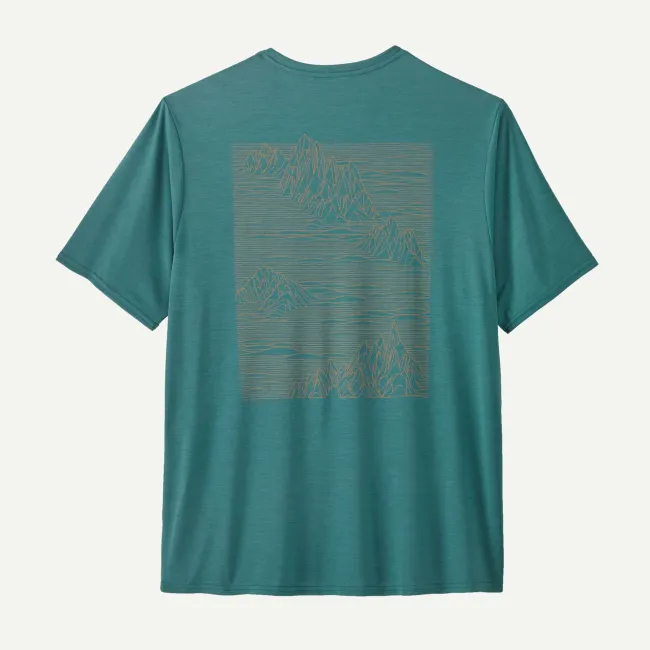 Patagonia - tricou - M Capilene Cool Daily Graphic - Albastru