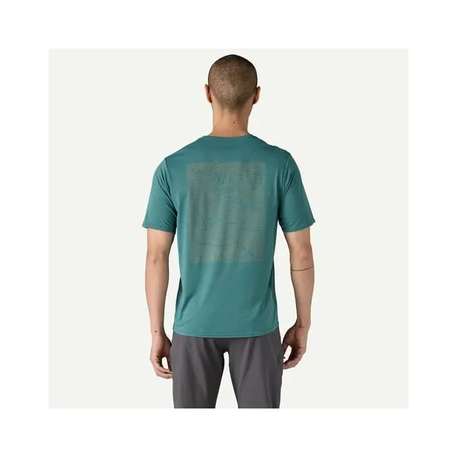 Patagonia - tricou - M Capilene Cool Daily Graphic - Albastru