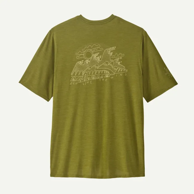Patagonia - tricou - M Capilene Cool Daily Graphic Lands - Verde