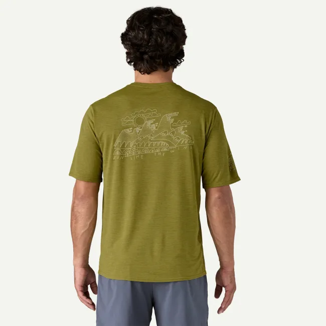 Patagonia - tricou - M Capilene Cool Daily Graphic Lands - Verde