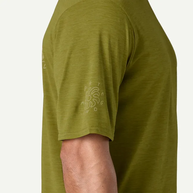 Patagonia - tricou - M Capilene Cool Daily Graphic Lands - Verde