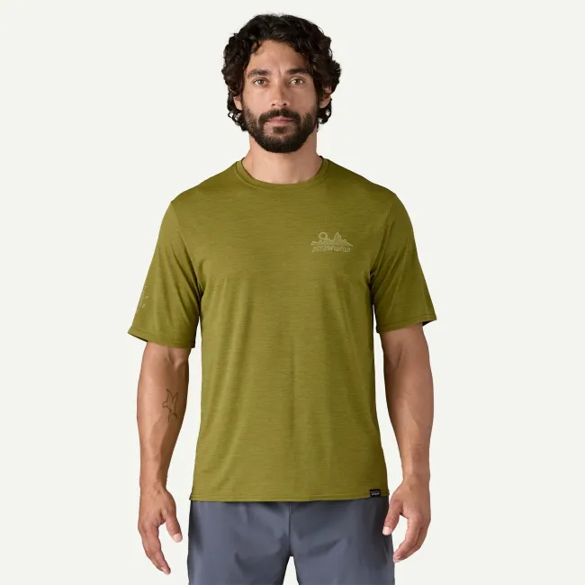 Patagonia - tricou - M Capilene Cool Daily Graphic Lands - Verde