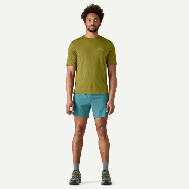 Patagonia - tricou - M Capilene Cool Daily Graphic Lands - Verde