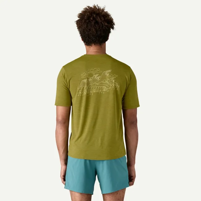 Patagonia - tricou - M Capilene Cool Daily Graphic Lands - Verde