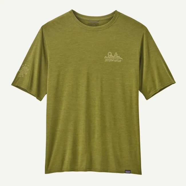 Patagonia - tricou - M Capilene Cool Daily Graphic Lands - Verde