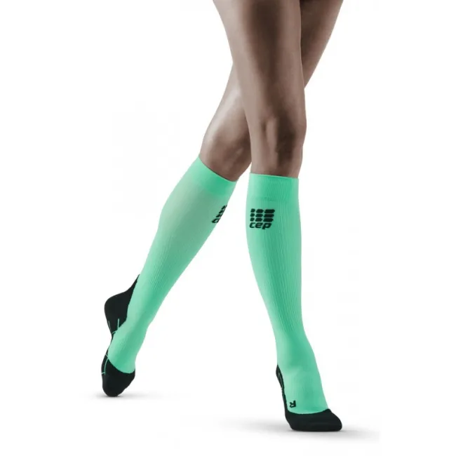 CEP - Sosete de compresie pentru femei Women Running socks - verde deschis negru jump jade
