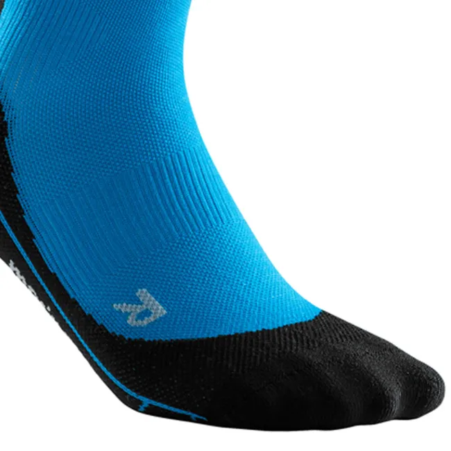 CEP - Sosete de compresie pentru femei alergare iarna Winter Run Socks - albastru electric negru
