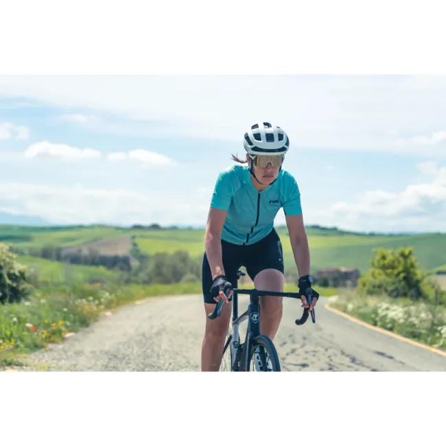 Northwave - tricou ciclism cu maneca scurta pentru femei Force Evo Women Jersey - albastru deschis surf negru