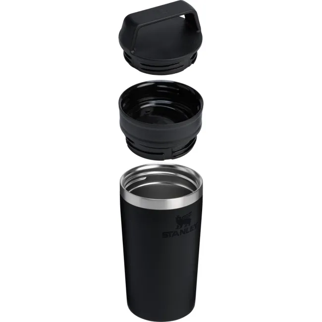 Stanley - termos tip cana cafea - Cafe-To-Go Travel Mug - Negru - 0.35 L