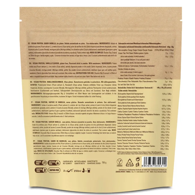 226ers - plic pudra proteica - Vegan Protein 700 - vanilie - 700gr