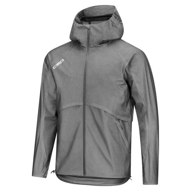 CEP - jacheta waterproof pentru alergare - PRO RUN 3L - gri