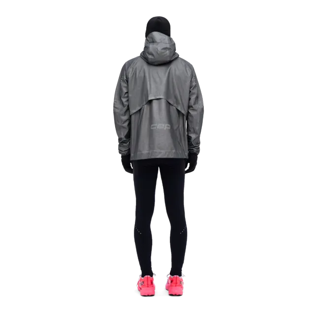 CEP - jacheta waterproof pentru alergare - PRO RUN 3L - gri