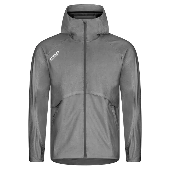 CEP - jacheta waterproof pentru alergare - PRO RUN 3L - gri