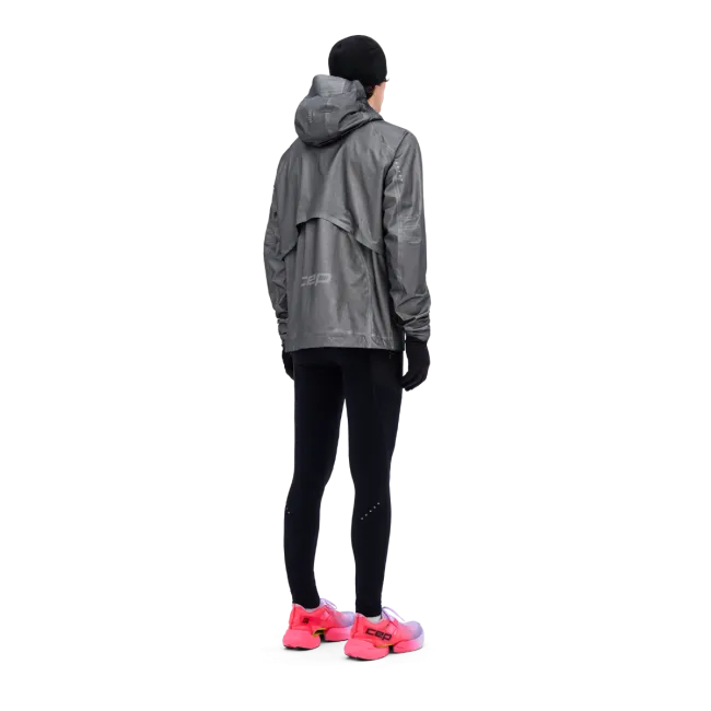 CEP - jacheta waterproof pentru alergare - PRO RUN 3L - gri