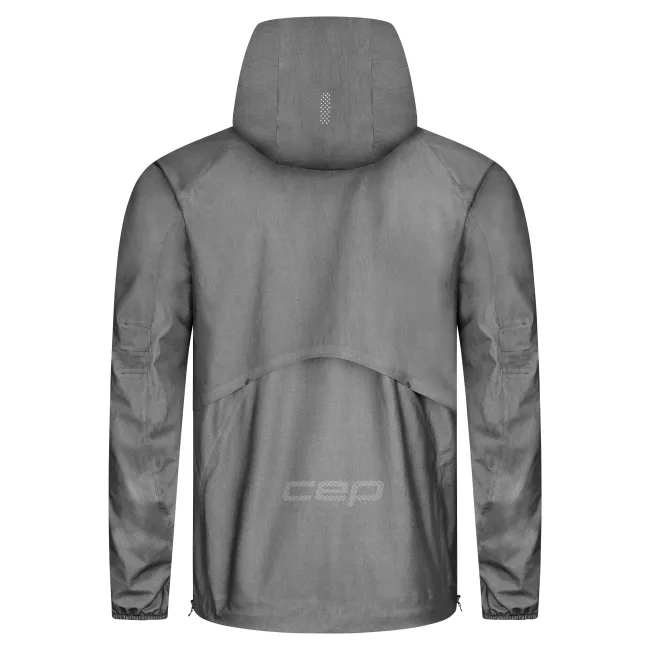CEP - jacheta waterproof pentru alergare - PRO RUN 3L - gri