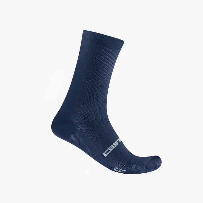 Castelli - sosete ciclism - Espresso 18 Sock - albastru belgian