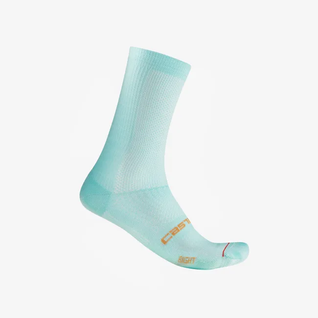 Castelli - sosete ciclism - Espresso 18 Sock - albastru deschis