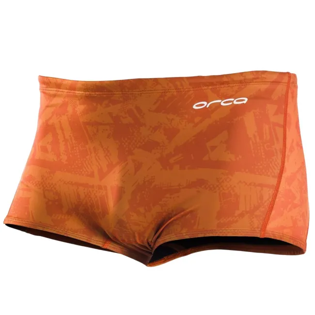 Orca - Boxeri inot pentru barbati Square Leg swimsuit - portocaliu