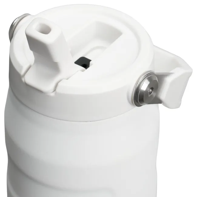 Stanley - termos tip sticla cu pai - Iceflow Flip Straw 2.0 - alb - 0.7 L