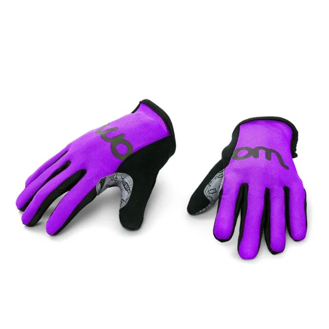 Woom - manusi ciclism copii tens bike gloves - mov negru gri