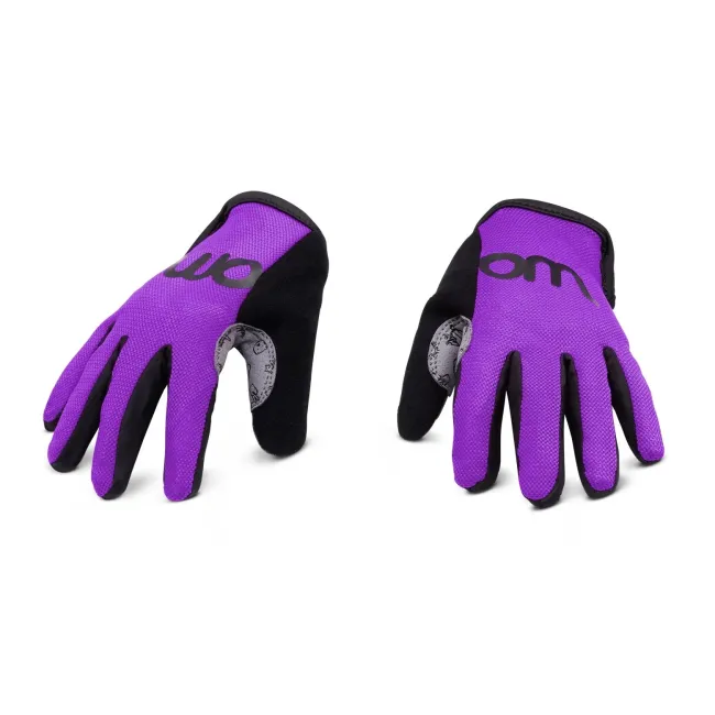 Woom - manusi ciclism copii tens bike gloves - mov negru gri
