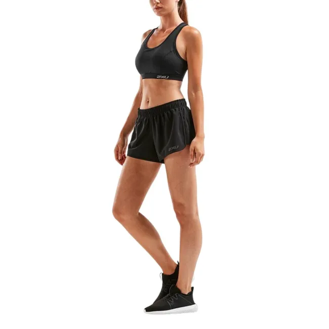 2XU - Pantaloni scurti de alergare pentru femei GHST 3" Stretch Woven Short - negru