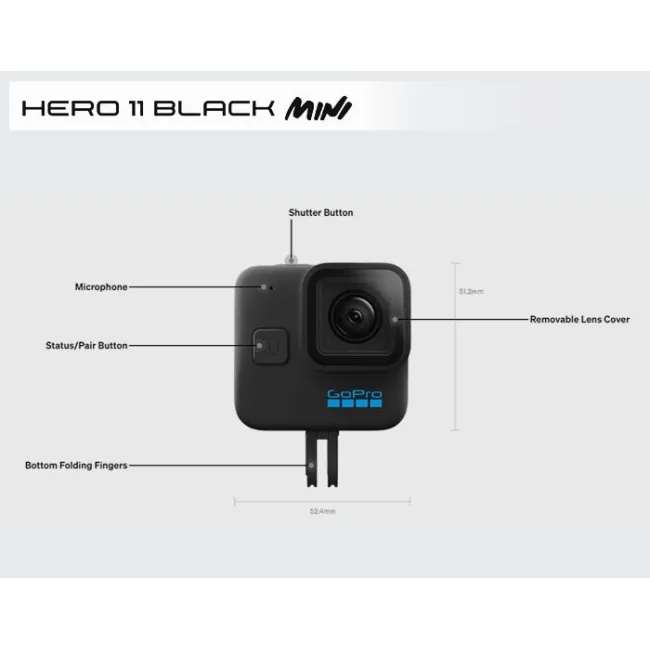 GoPro - camera actiune - HERO11 MINI - Black