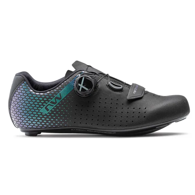 Northwave - pantofi ciclism sosea - Core Plus 2 WMN - Black | Iridescent