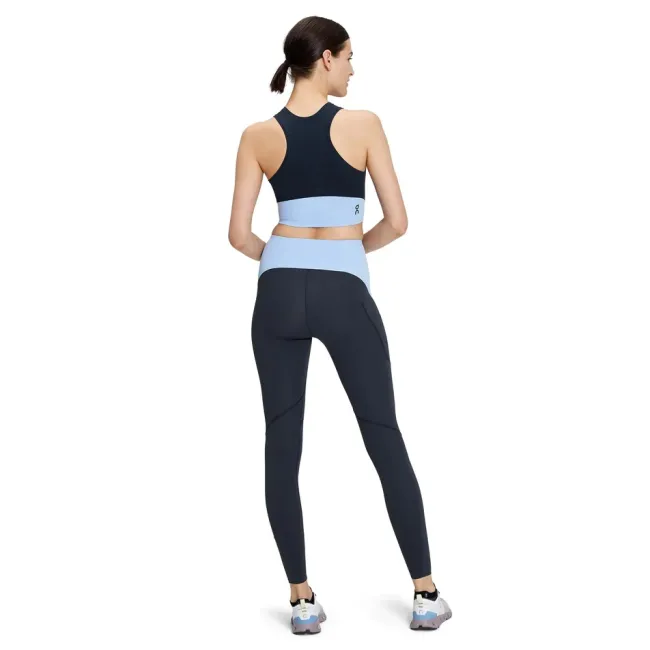 On Cloud - maiou sport scurt femei Movement Crop - albastru inchis | deschis