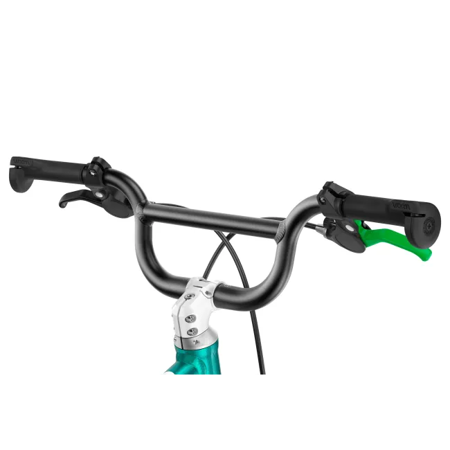 Bicicleta copii Woom 1 Go Plus cu roti 14" - albastru Metallic Turquoise Petrol