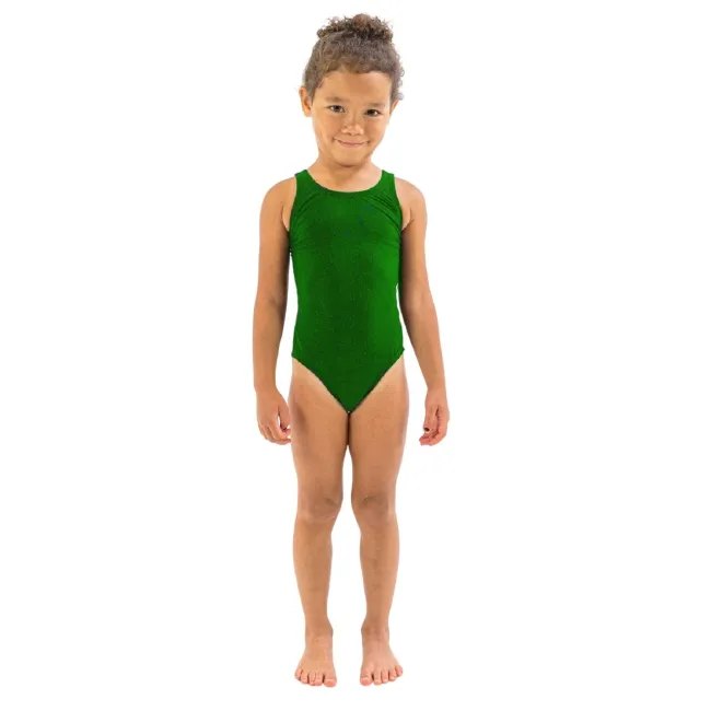 Finis - Costum de baie intreg Fete Bladeback - Verde Maze