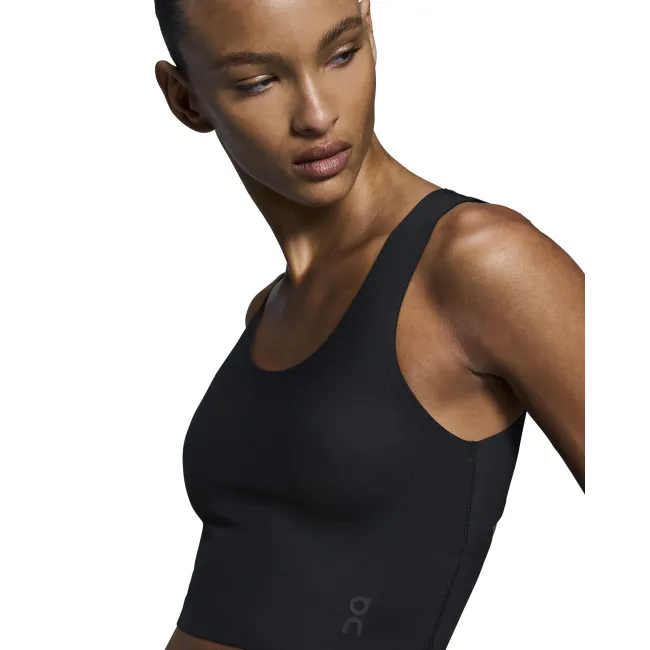 On - bustiera - Studio Open Back Crop W - Black