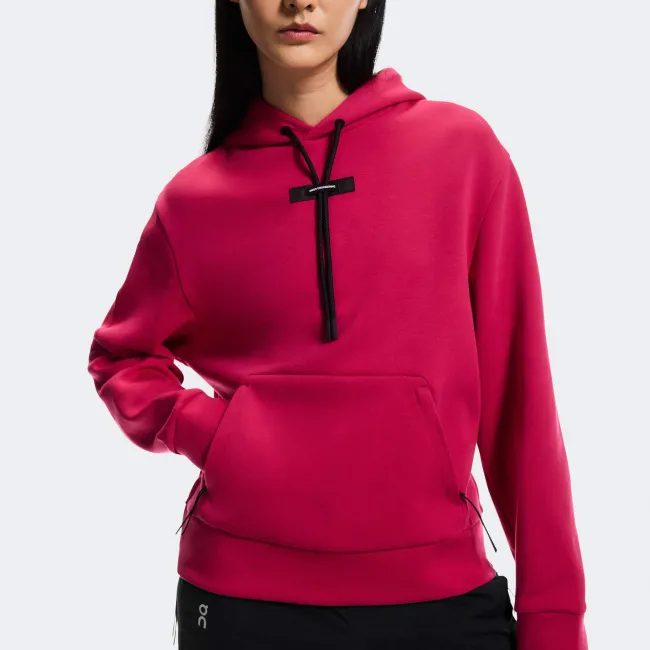 On - hanorac - Focus Tech Hoodie W - Grenadine
