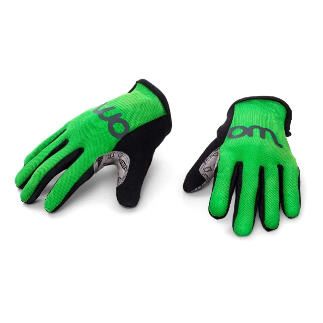 Woom - manusi ciclism copii tens bike gloves - verde negru gri