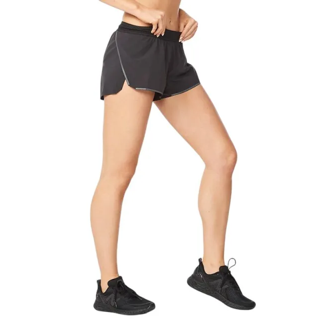 2XU - Pantaloni scurti de alergare pentru femei - Light Speed 3" Short - negru reflectorizant