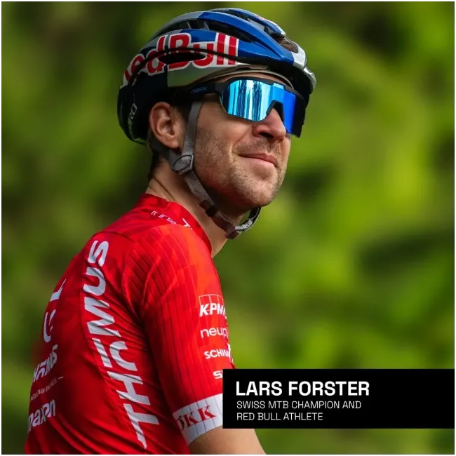 Ochelari de soare electro fotocromatici React Swiss OPTRAY SKY - lentila albastra si rama neagra