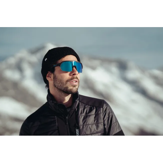 Ochelari de soare electro fotocromatici React Swiss OPTRAY SKY - lentila albastra si rama neagra