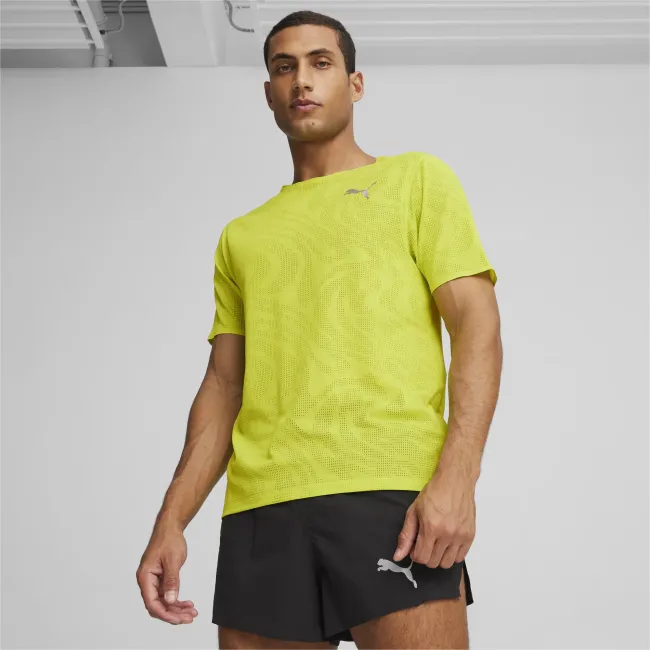 Puma - tricou tehnic barbati Run Ultraspun - verde electric Lime fluo