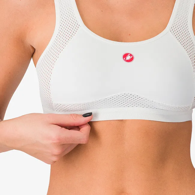 Castelli - bustiera ciclism - Rosso Corsa Bra - alb