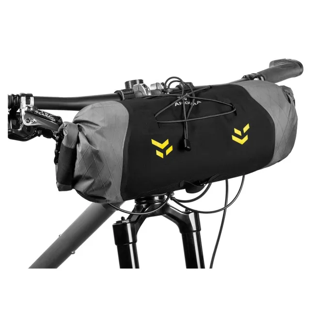 Apidura - geanta bicicleta cu prindere pe ghidon, Backcountry 2.0 Handlebar Pack 7 litri - gri negru galben