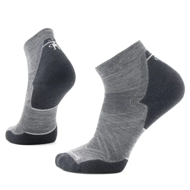 Smartwool - sosete merino - Run Targeted Cushion Ankle Socks - gri