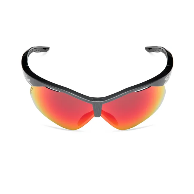 Spiuk - ochelari soare sport Ventix K, 2 lentile de schimb Nittix transparent si rosu oglinda - rama neagra antracit