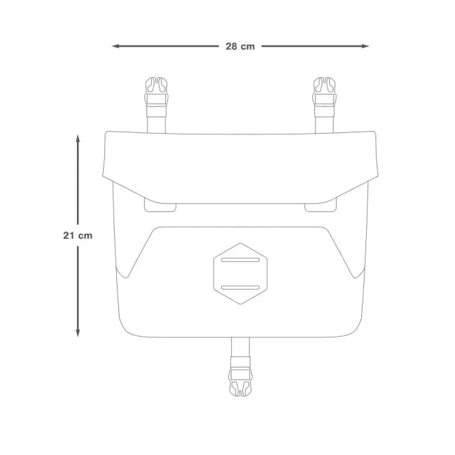 Apidura - geanta mica ghidon bicicleta Backcountry 2.0 Backcountry Accessory Pocket 4 litri - negru gri