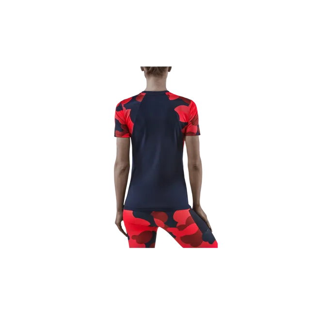 CEP - tricou tehnic - camocloud shirt short sleeve W - pink | peacoat