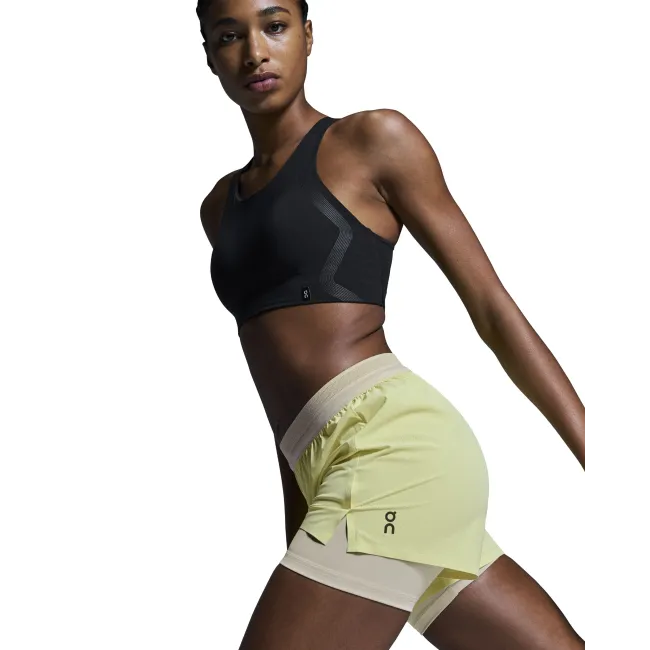 On - pantaloni scurti - 3" Performance 2/1 Shorts W - Limelight | Sand
