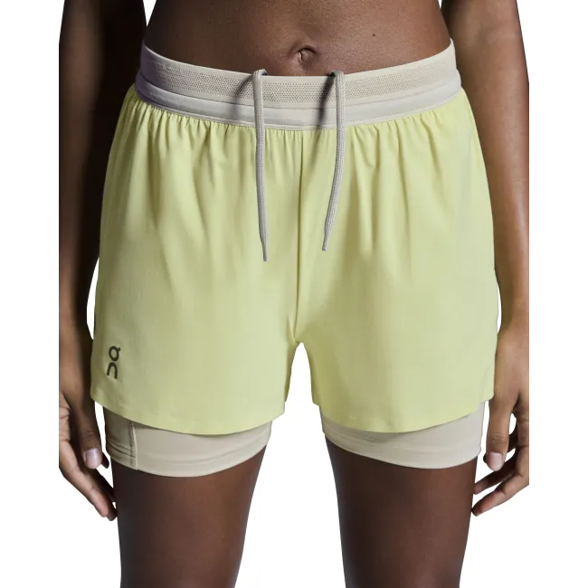 On - pantaloni scurti - 3" Performance 2/1 Shorts W - Limelight | Sand