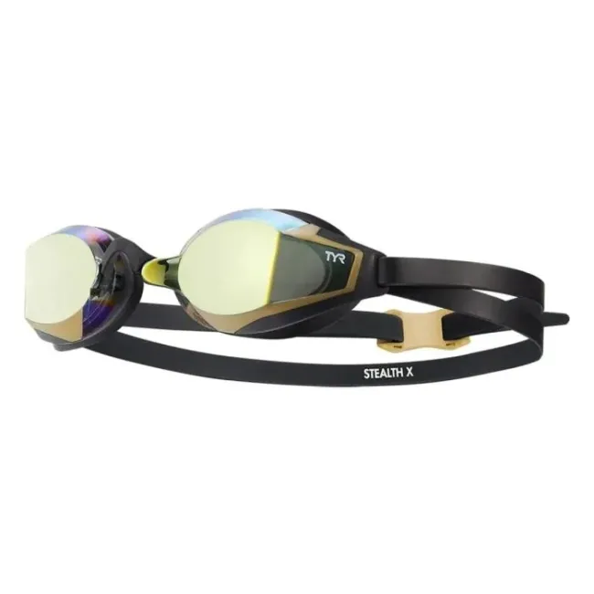 TYR - ochelari inot performanta - STEALTH-X Performance Goggles Mirrored - auriu | negru